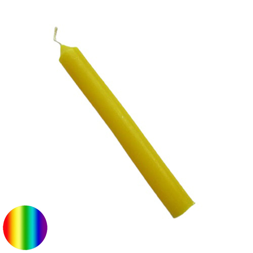 Stabkerze durchgefärbt - gelb