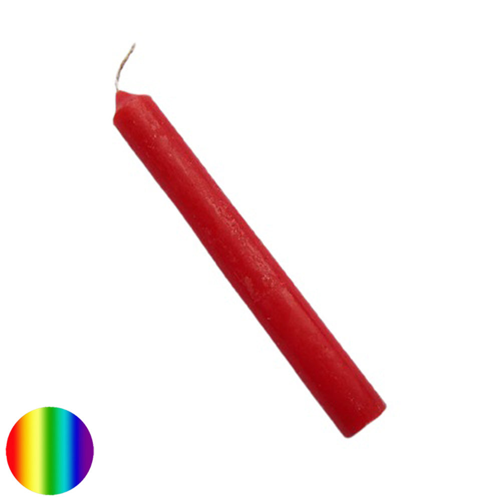 Stabkerze durchgefärbt - rot