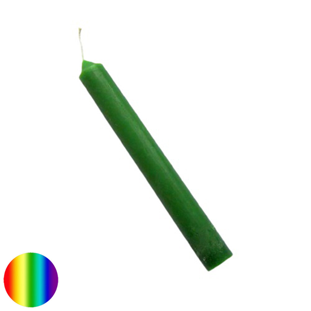 Stabkerze durchgefärbt - grün