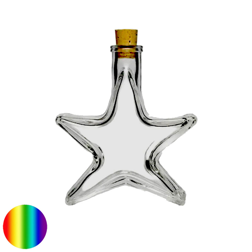 Sternflasche mit Korken