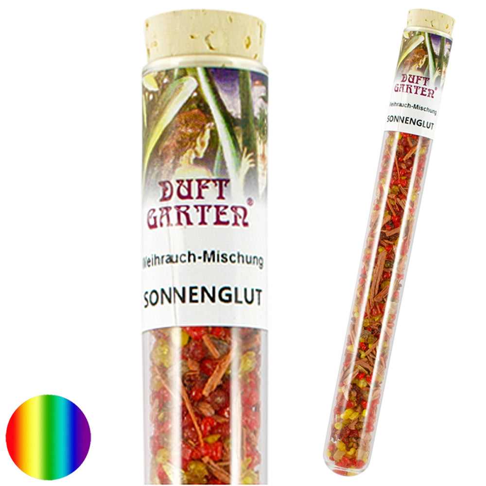 Weihrauch-Mischung im Glasröhrchen - Sonnenglut