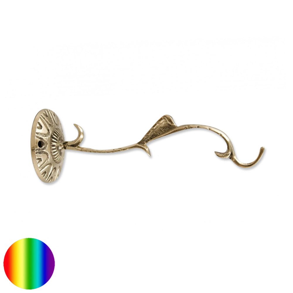 Wand Halterung für Schwenk-Räuchergefässe | Messing