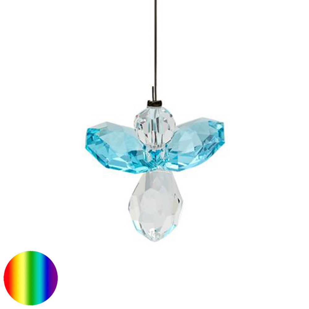 Kristall Schutzengel Alexis aquamarine 30mm 