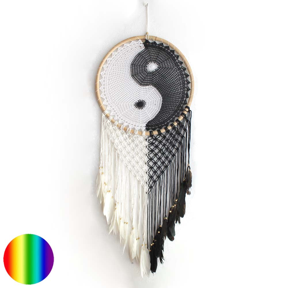 Traumfänger - Yin Yang balinesisch 50cm