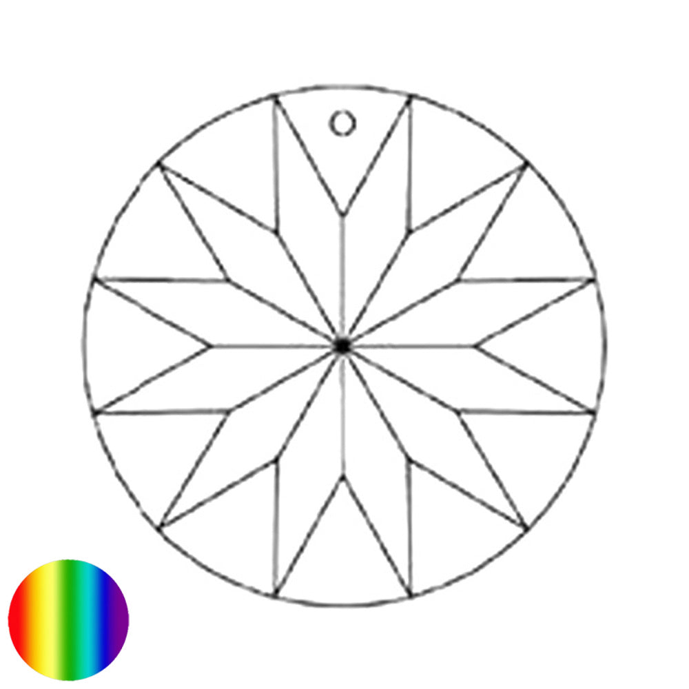 Regenbogen-Kristall - Rivoli irisierend 40mm