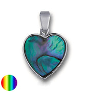 Anhänger Herz Paua-Muschel an Kette