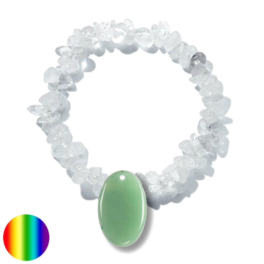 Aventurinquarz-Oval Entspannung - Kristall-Harmonie-Band
