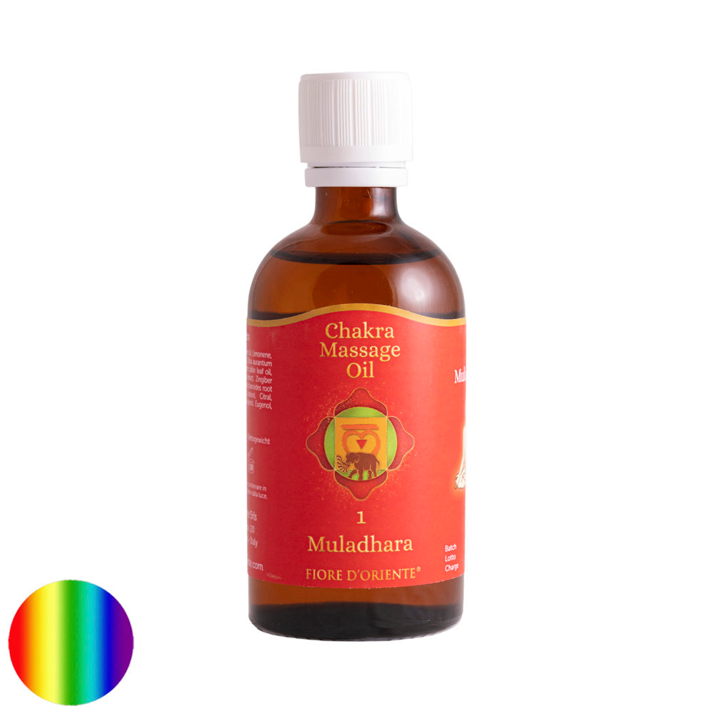 Chakra Massage Öl Fiore d'Oriente - Wurzel-Chakra Muladhara