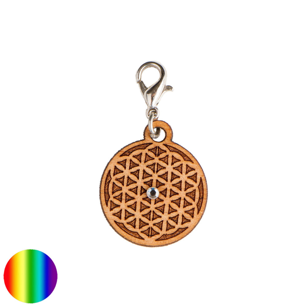 Holz-Charms Blume des Lebens
