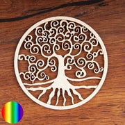 Wandschmuck Yggdrasil - Birkenholz 8cm