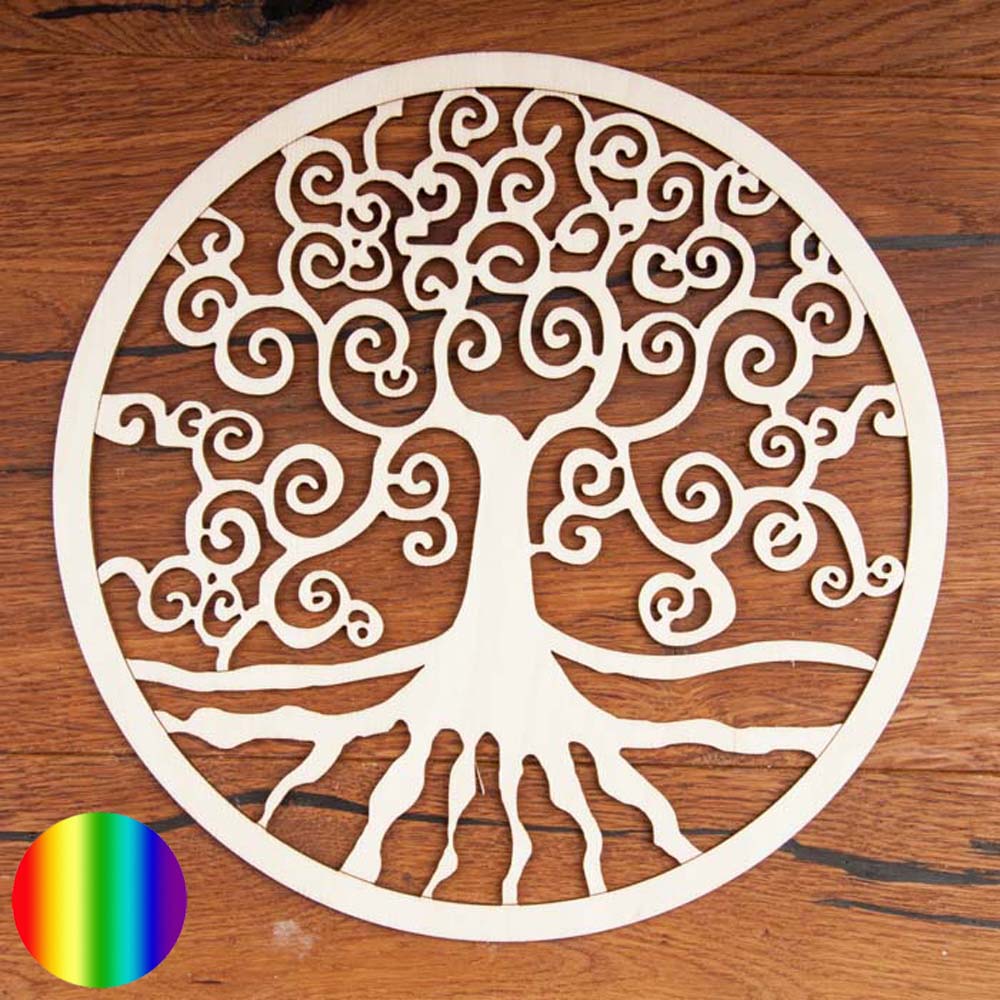 Wandschmuck Yggdrasil - Birkenholz 24cm