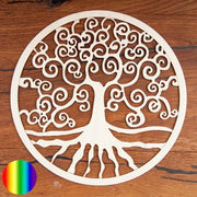 Wandschmuck Yggdrasil - Birkenholz 24cm