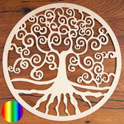 Wandschmuck Yggdrasil - Birkenholz 30cm