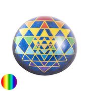 Kristallhalbkugel Sri Yantra