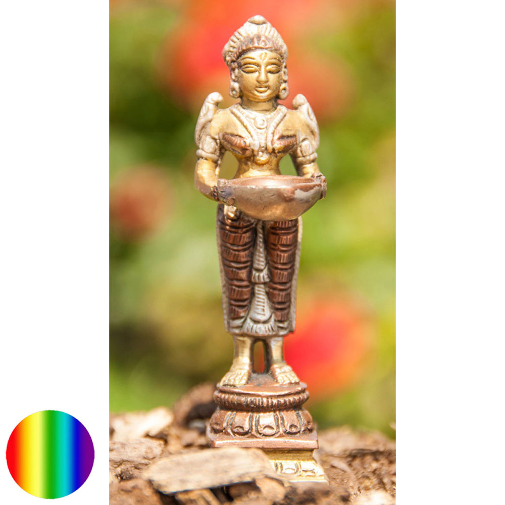 Lakshmi Messing Kupfer-Silber Finsh 10,5cm