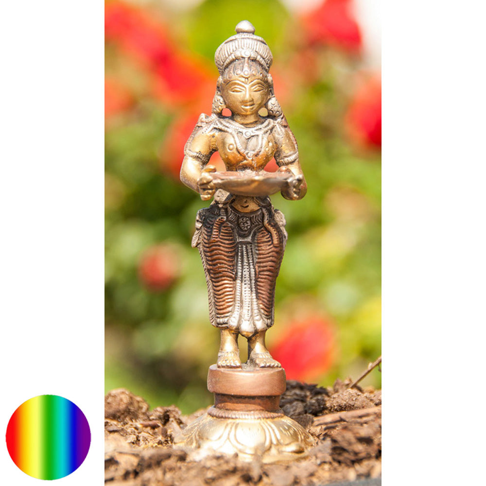 Lakshmi Messing Kupfer-Silber 14cm