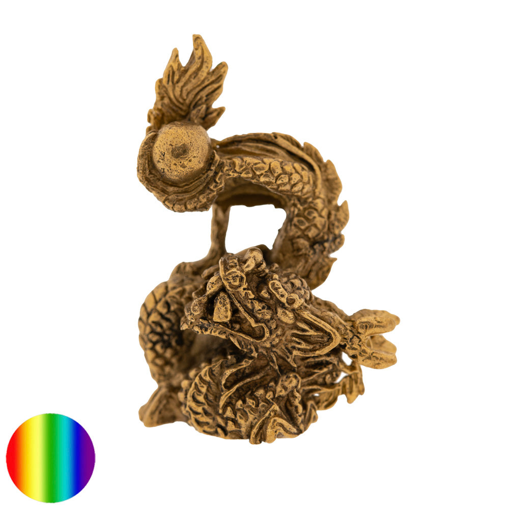 Mini Drachen - tanzend Messing