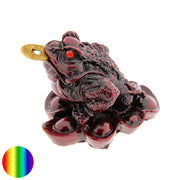 Geld-Frosch - Kunstharz rot