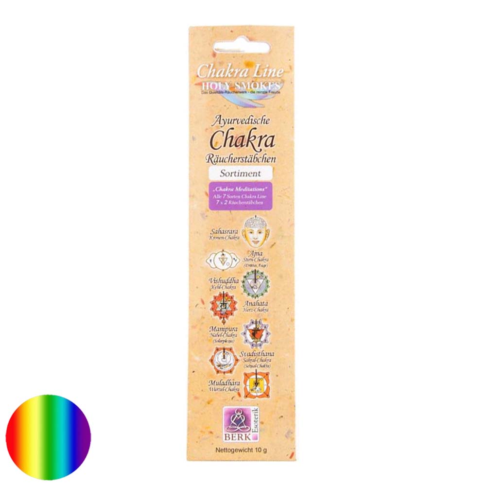 Sortiment Chakra-Linie-Räucherstäbchen