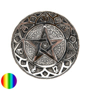 Stäbchenhalter Weissmetall - Pentagramm