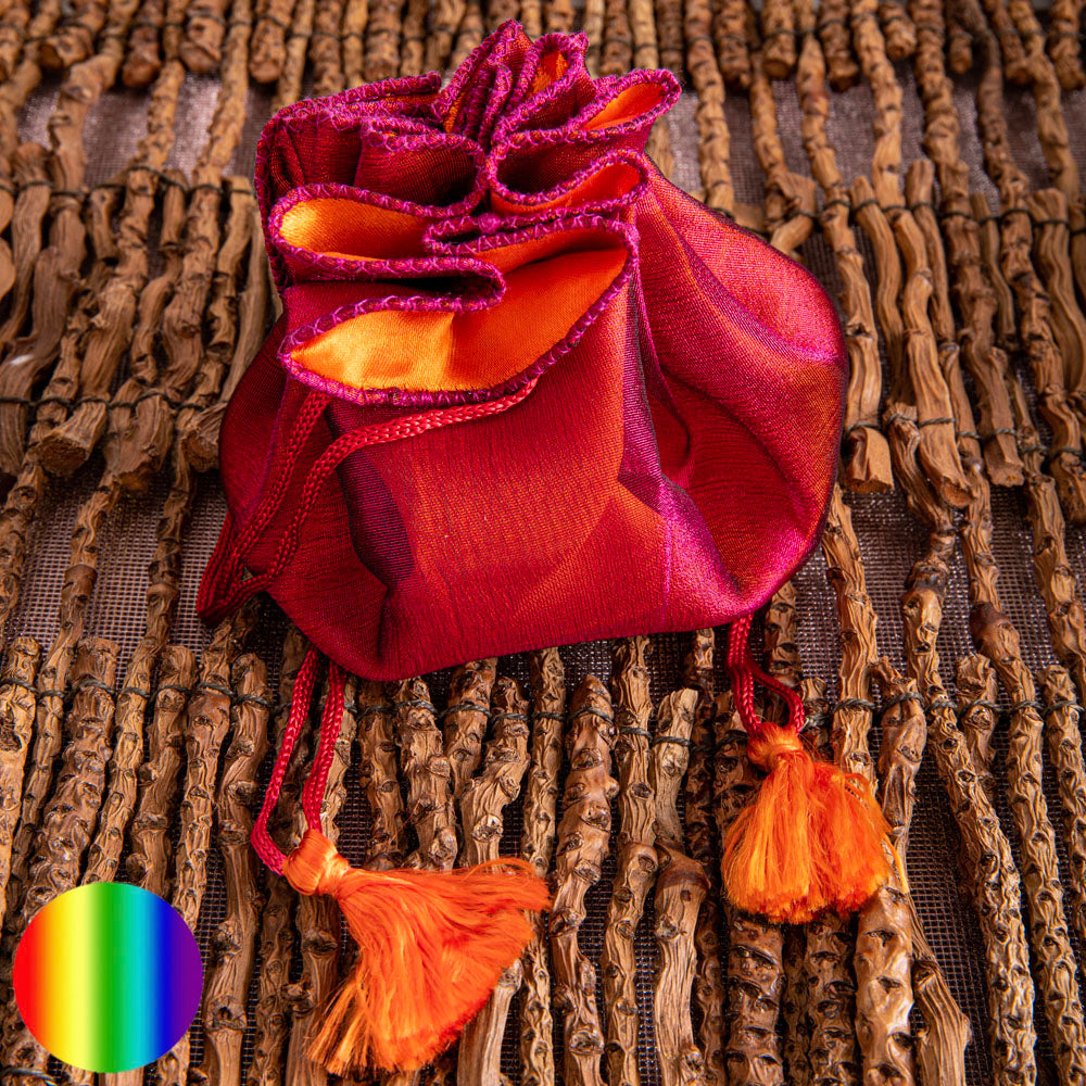 Rosenbeutelchen - Fuchsia-Orange