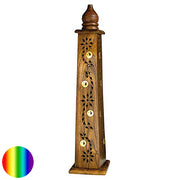 Räucherstäbchen Turmhalter - Yin Yang Holz