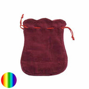 Samtbeutel gewellt rot 9 x 12 cm