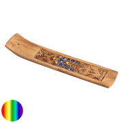 Räucherstäbchen Holzhalter - Buddha mit Sodalith