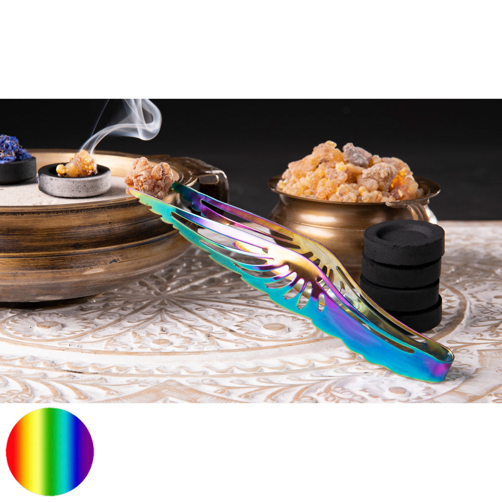 Räucherzange Engelsflügel bunt