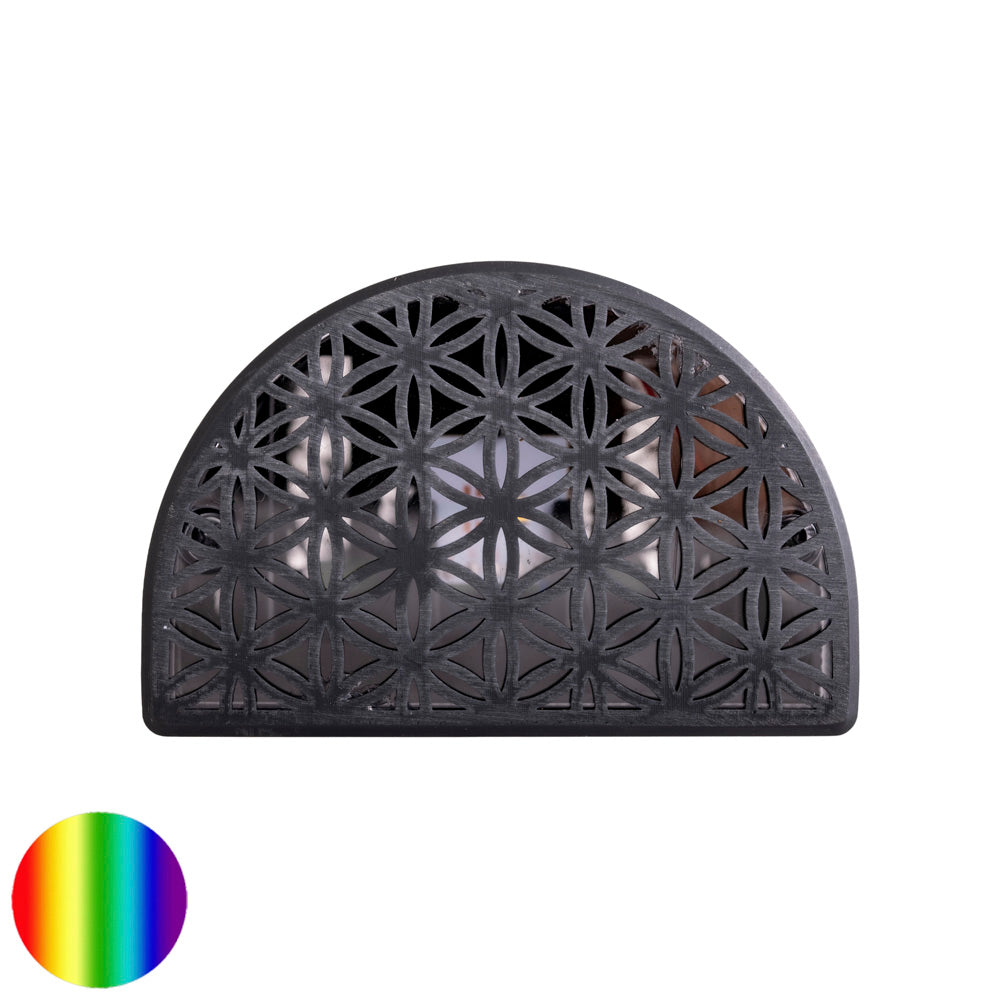 Solar LED Blume des Lebens Wand Aussenleuchte