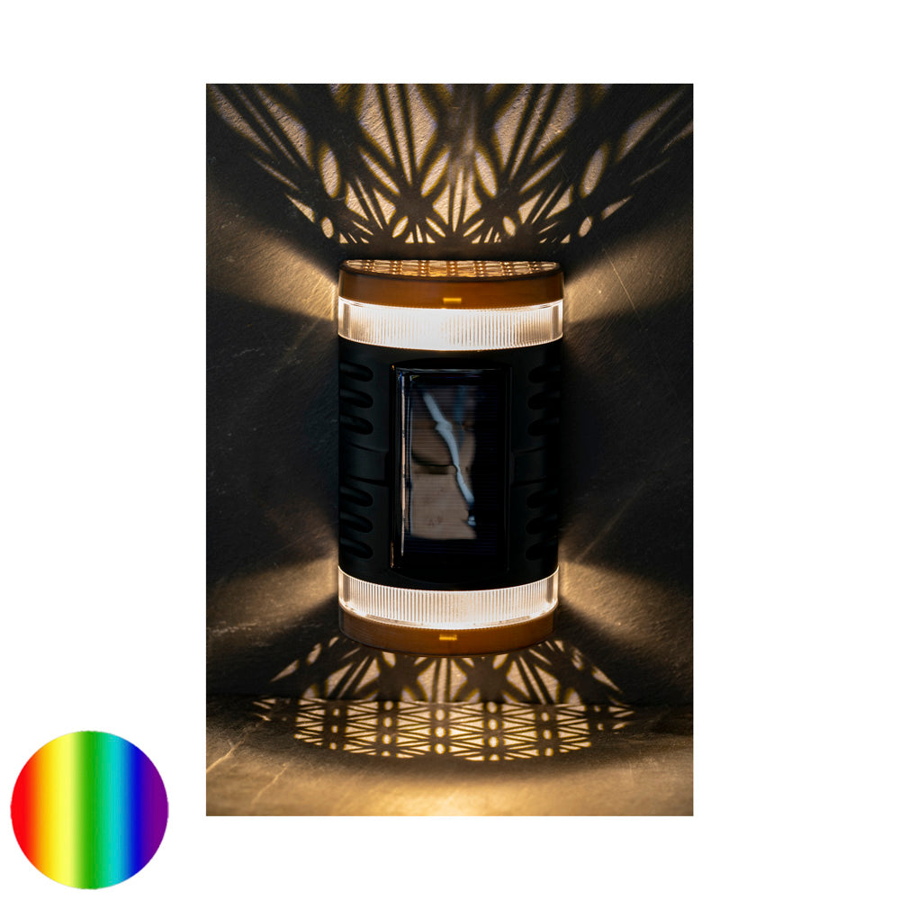 Solar LED Blume des Lebens Wand Aussenleuchte