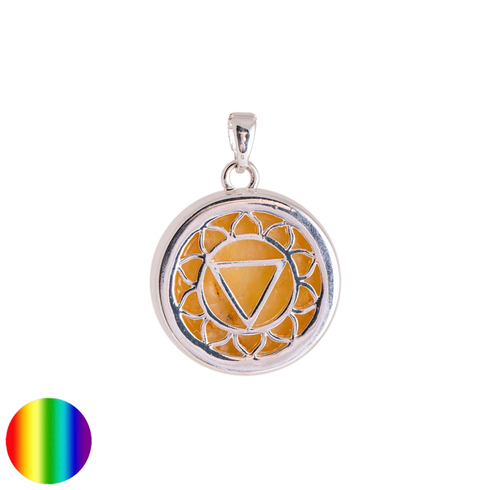 Solarplexus-Chakra Kette mit Citrin