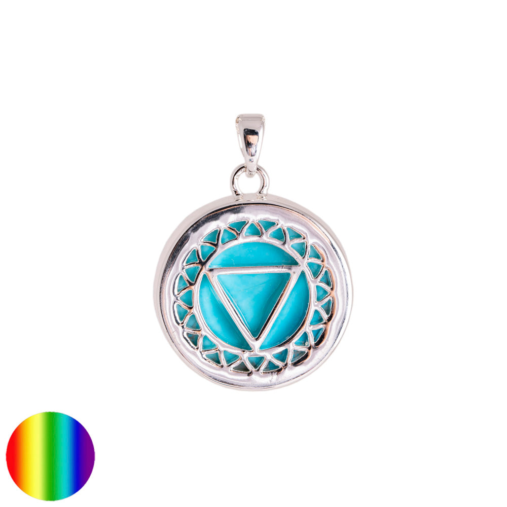 Kehl-Chakra Kette mit Türkis