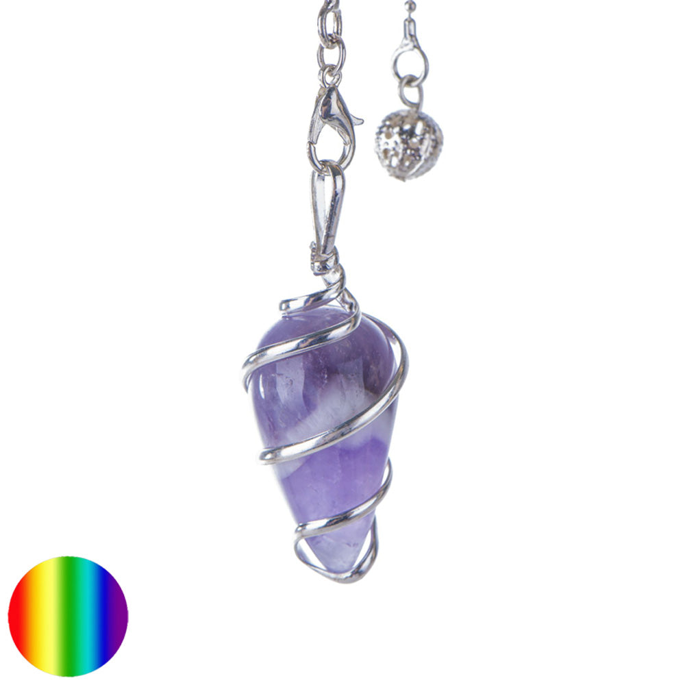 Spiral Pendel - Amethyst