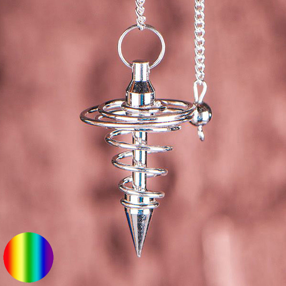 Pendel Spirale - versilbert