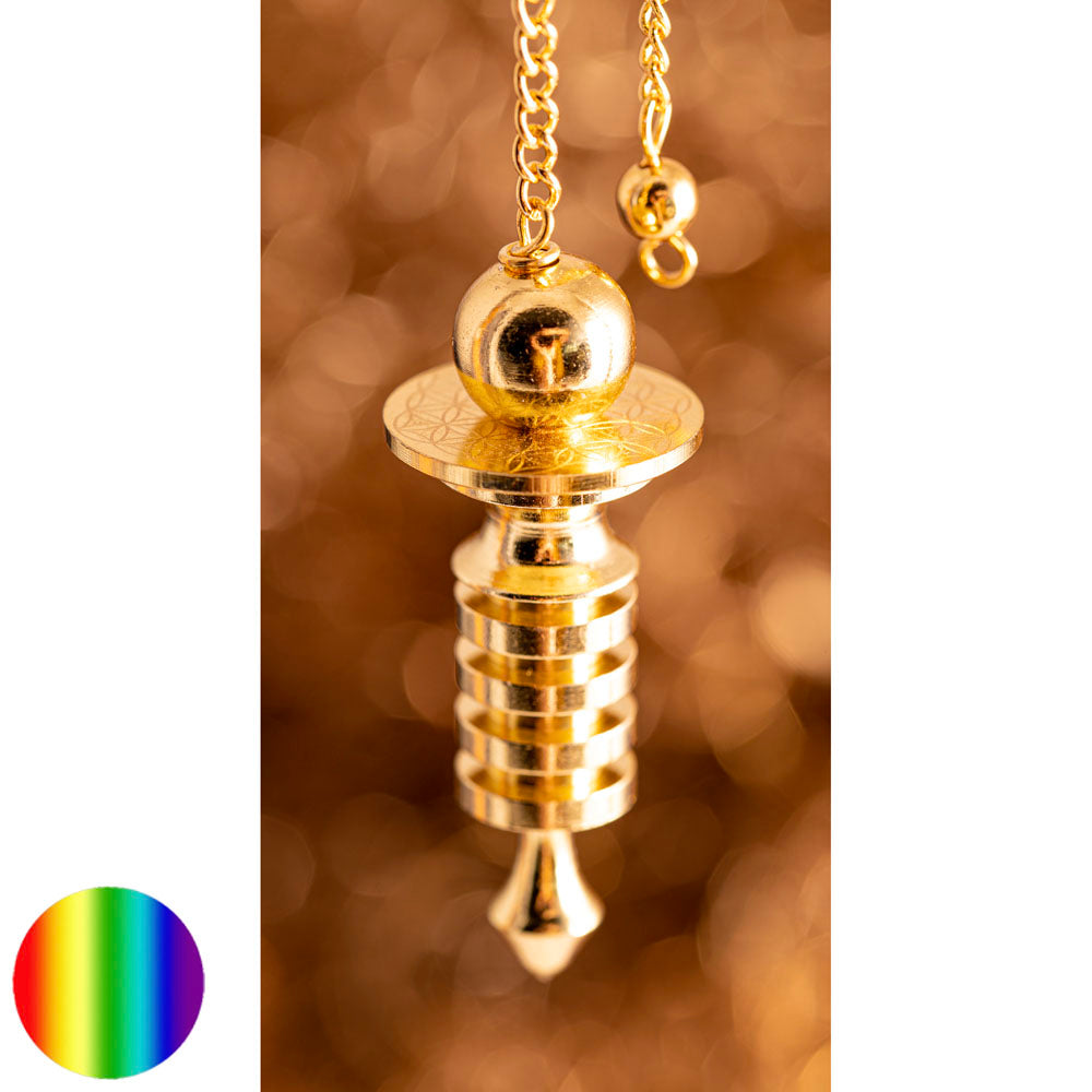 Isis Pendel Messing- Lebensblume