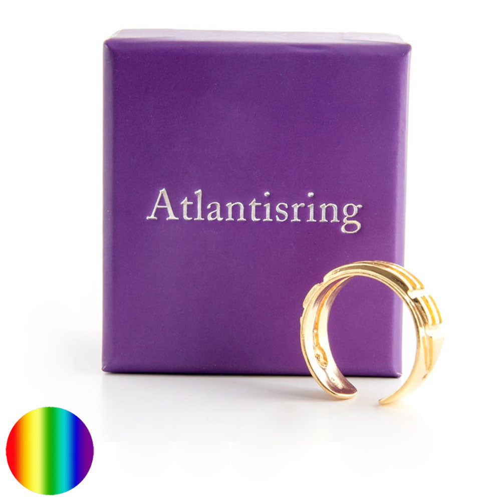 Atlantis Ring silber Damen vergoldet