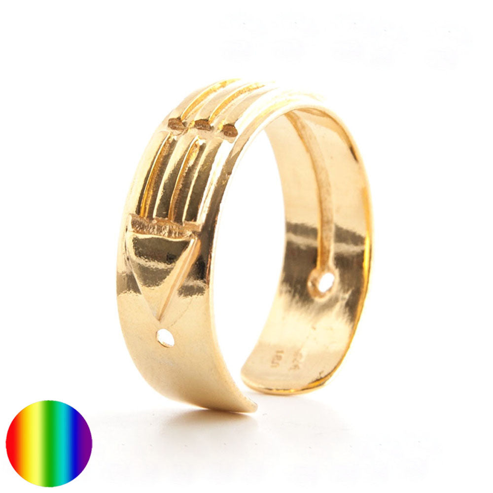 Atlantis Ring silber Damen vergoldet
