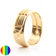 Atlantis Ring silber Damen vergoldet