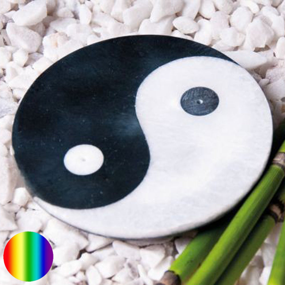 Ying-Yang Specksteinräucherhalter