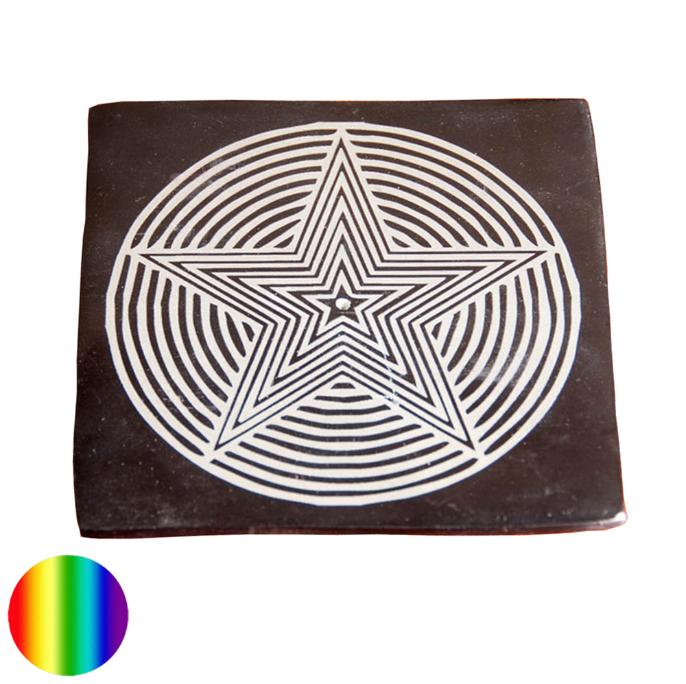 Star-Pentagramm Specksteinräucherhalter