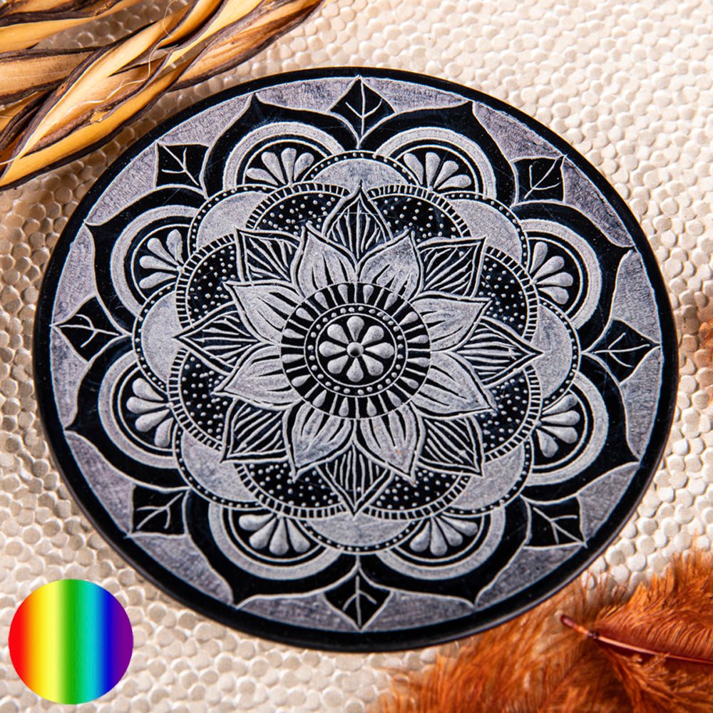 Stäbchenhalter Mandala 13cm Speckstein