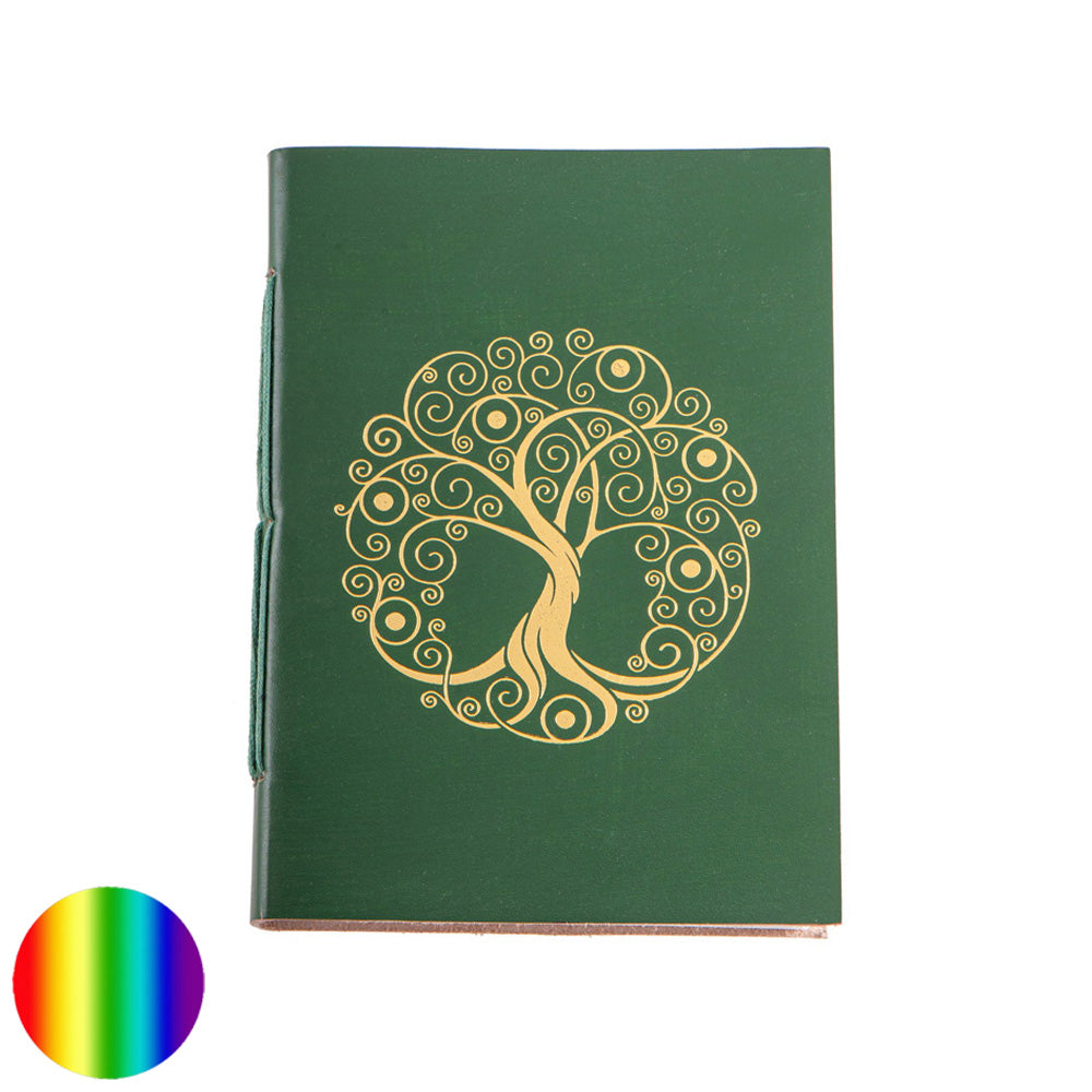 Schreibbuch grün Baum des Lebens