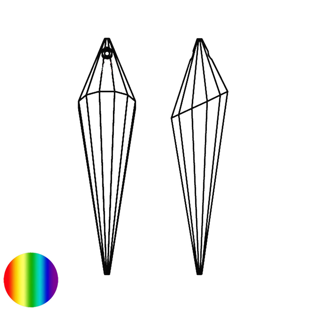 Regenbogen-Kristall - Spitzkegel irisierend 76mm