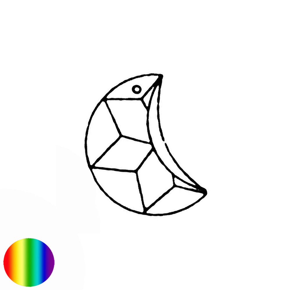 Regenbogen-Kristall - Mond 30mm