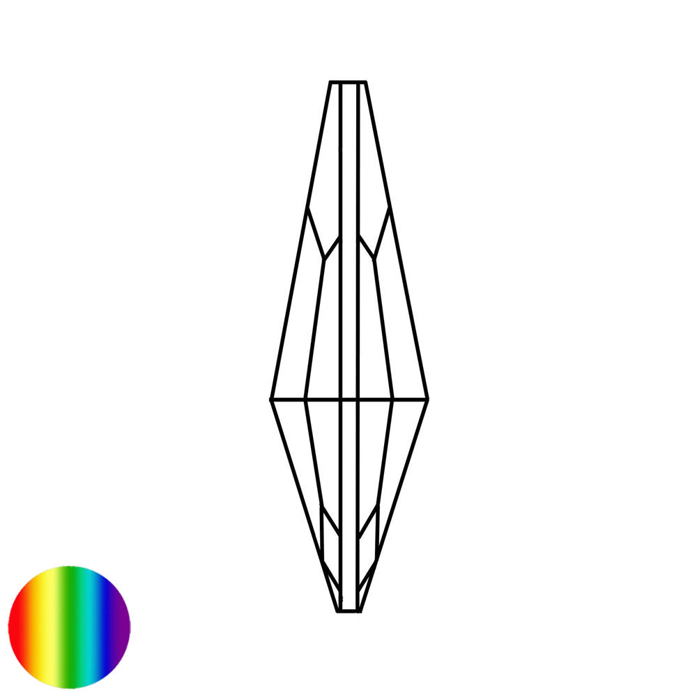 Regenbogen-Kristall - Mandel Elegance 89mm