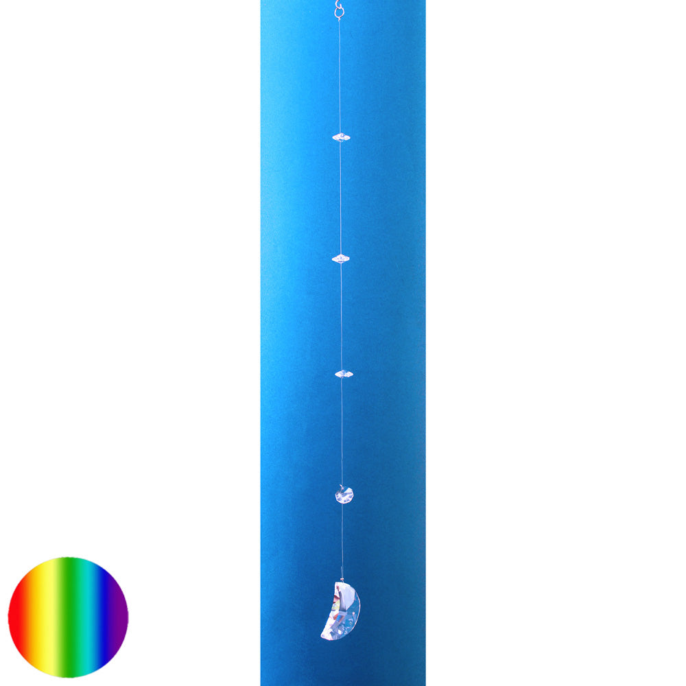 Regenbogen-Kristall Hänger - Mond 50 mm
