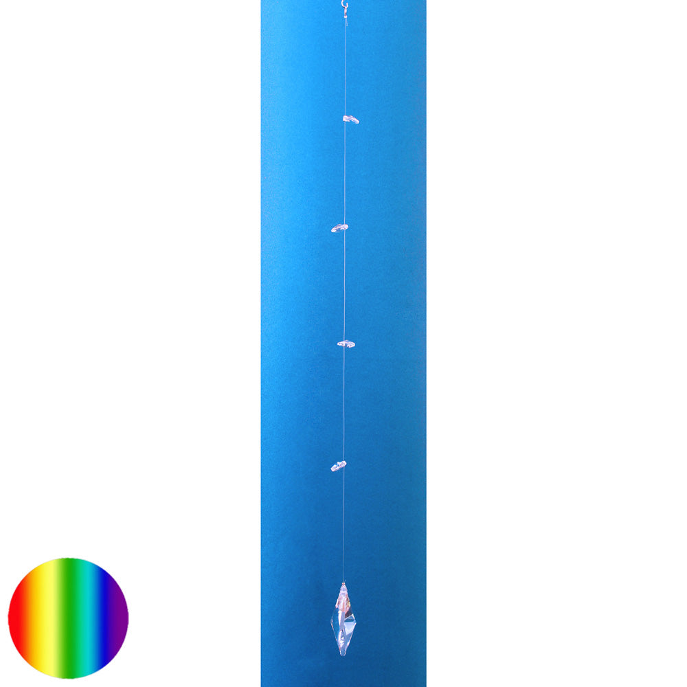 Regenbogen-Kristall Hänger - Raute 63 mm