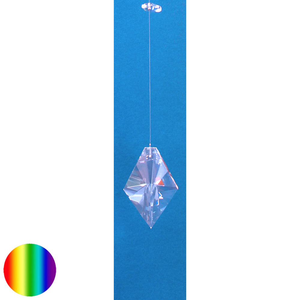 Regenbogen-Kristall Hänger - Raute 63 mm