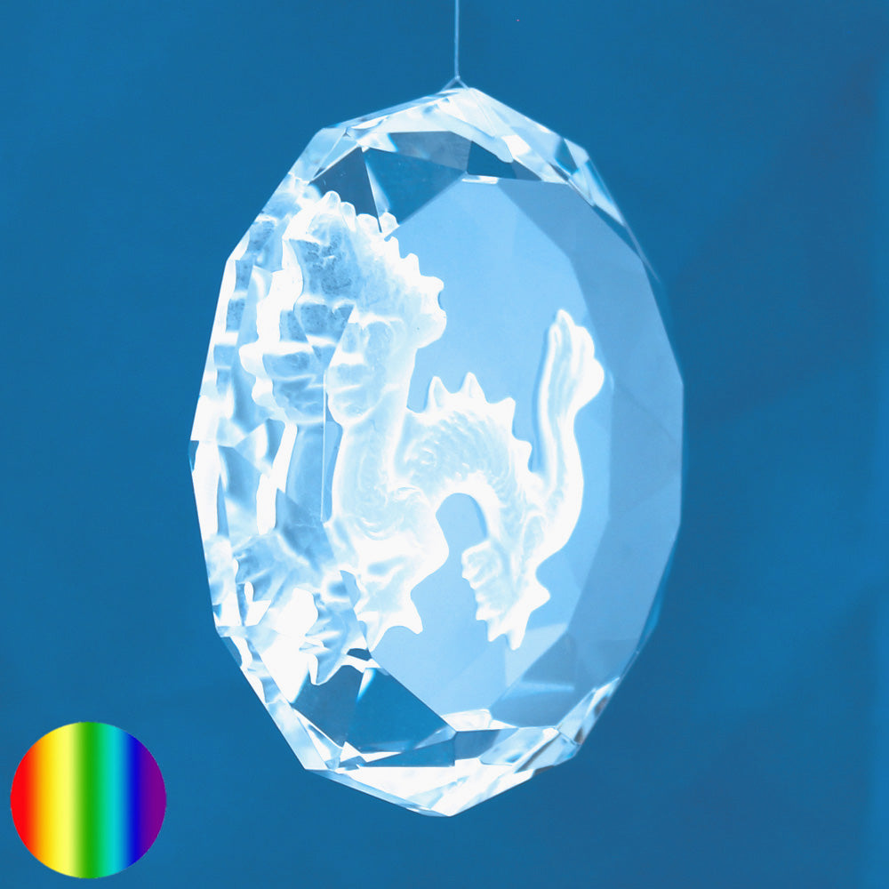 Drachen in Glas-Kristall zum Aufhängen